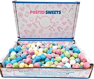 Bon Bon Sweet Hamper, Gift Box, Pick and Mix Candy, Packed with the classic Biritsh Retro Sweets, BonBon Sweet, Bon Bon Gifting Box for Kids and Adults, Birthdays