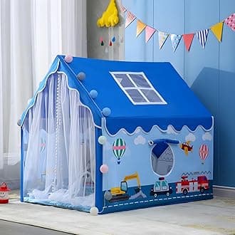 Gurukrupa International Light Weight Kids Play Tent House for 3-8 Year Old Kids Girls and Boys (3-JCB)
