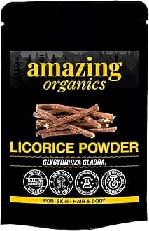 Licorice Root Powder (200Gms) - Forest Herbs Mulethi Powder for Face, Hair, and Eating.