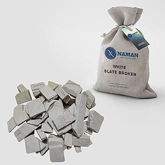 NAMAN ENTERPRISES Slate pencil white slate broken tukda box