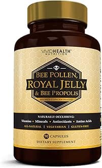 High Potency Royal Jelly and Bee Pollen Capsules, 90 Count
