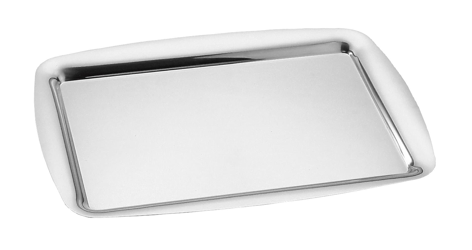Stainless Steel Rectangular Tray, 15.75 by 11.02-Inch, Orchid