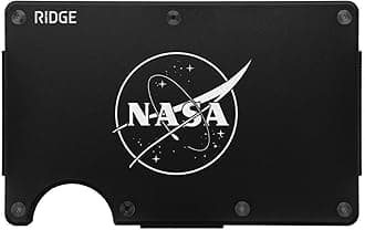Ridge Wallet for Men - Slim Minimalist Compact Wallet and Card Holder, RFID Protected Front Pocket Wallets for Men with Integrated Cash Strap, NASA Nebula, One Size, Hex Ridge