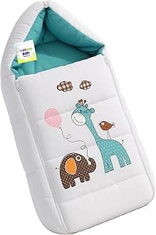 Toddylon Baby Carry Bags New Born Baby Bed | Bedding Set | Carry Bed | Carrier | Holder | Mattress | Infants Boys Girl (0-6 Months) Blue