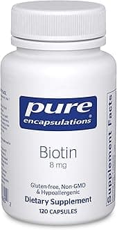 Biotin 8 mg - Hypoallergenic B Vitamin Supplement - 120 Capsules