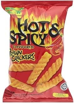 Miaow Miaow Crackers 60g x 6 Packs (Hot & Spicy Flavoured Prawn)