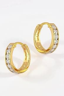 Malabar Gold & Diamonds Gold Earrings for Women 22k Gold Pure | 22kt (916) BIS Hallmark Gold Earrings | 22 k Gold Stud Earrings for Birthday, Wedding, Anniversary & Women's Day Gift