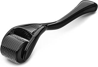 Derma Roller for Skin, Hair & Beard – Women and Men Titanium Microneedling Roller for Face & Scalp, Safe & Easy to Use 0.25mm