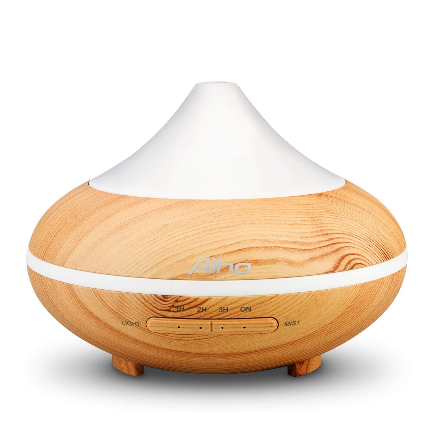 MIIRROR Aromatherapy Essential Oil Diffuser Cool Mist 500ml 4-IN-1 Humidifier Ultrasonic Room Decor with 7 Color Changing Lamps, 4 Timer Settings and Waterless Auto Shut-Off