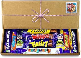 – Chocolate Hamper, Letterbox Chocolate Gift Box of 10 Fullsize Dairy Milk Chocolate bars, Ideal Gifts For Women & Gifts For Him