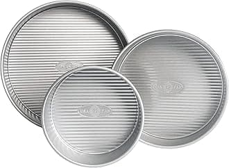 USA Pan Nonstick Round Cake Pan Set of 3, Large