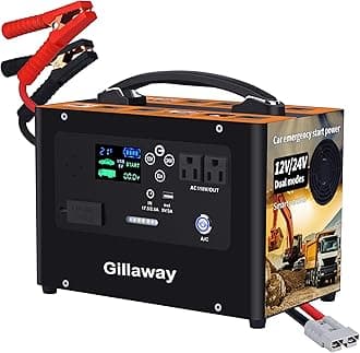 V10 10000A Car Jump Starter, Portable Power Station Backup Lithium Battery，12V/24V Heavy Duty Truck Jump Starter Battery Pack, Power Bank for Outdoors Camping Travel Hunting Blackout