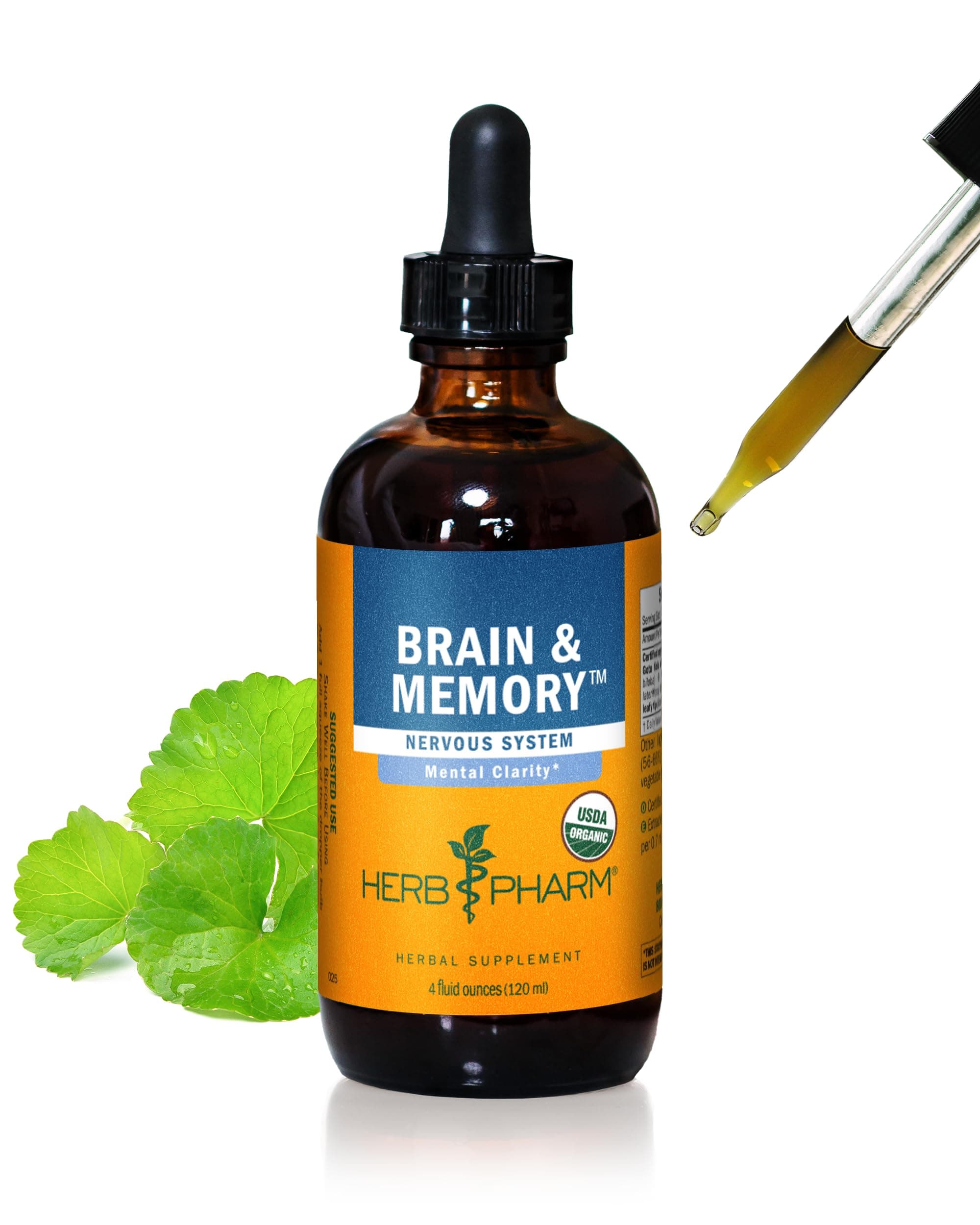 Herb Pharm Brain & Memory Tonic, 4 oz (Pack of 1)