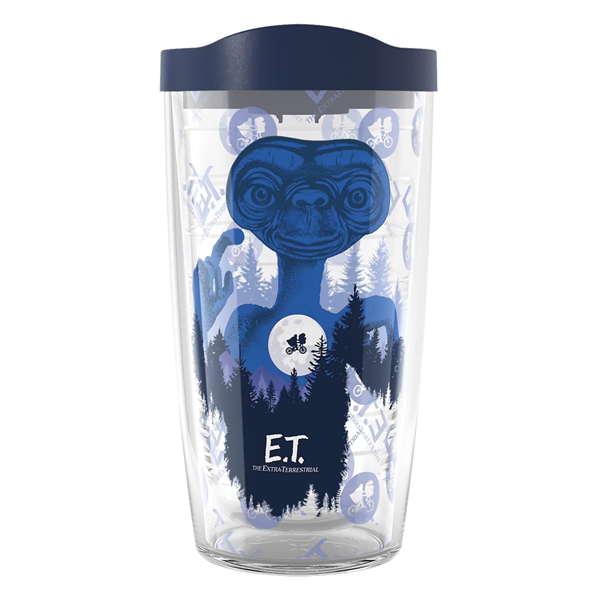 - E.T. the Extra-Terrestrial 40th Anniversary Made in USA Double Walled Insulated Tumbler Cup Keeps Drinks Cold & Hot, 16oz, Classic