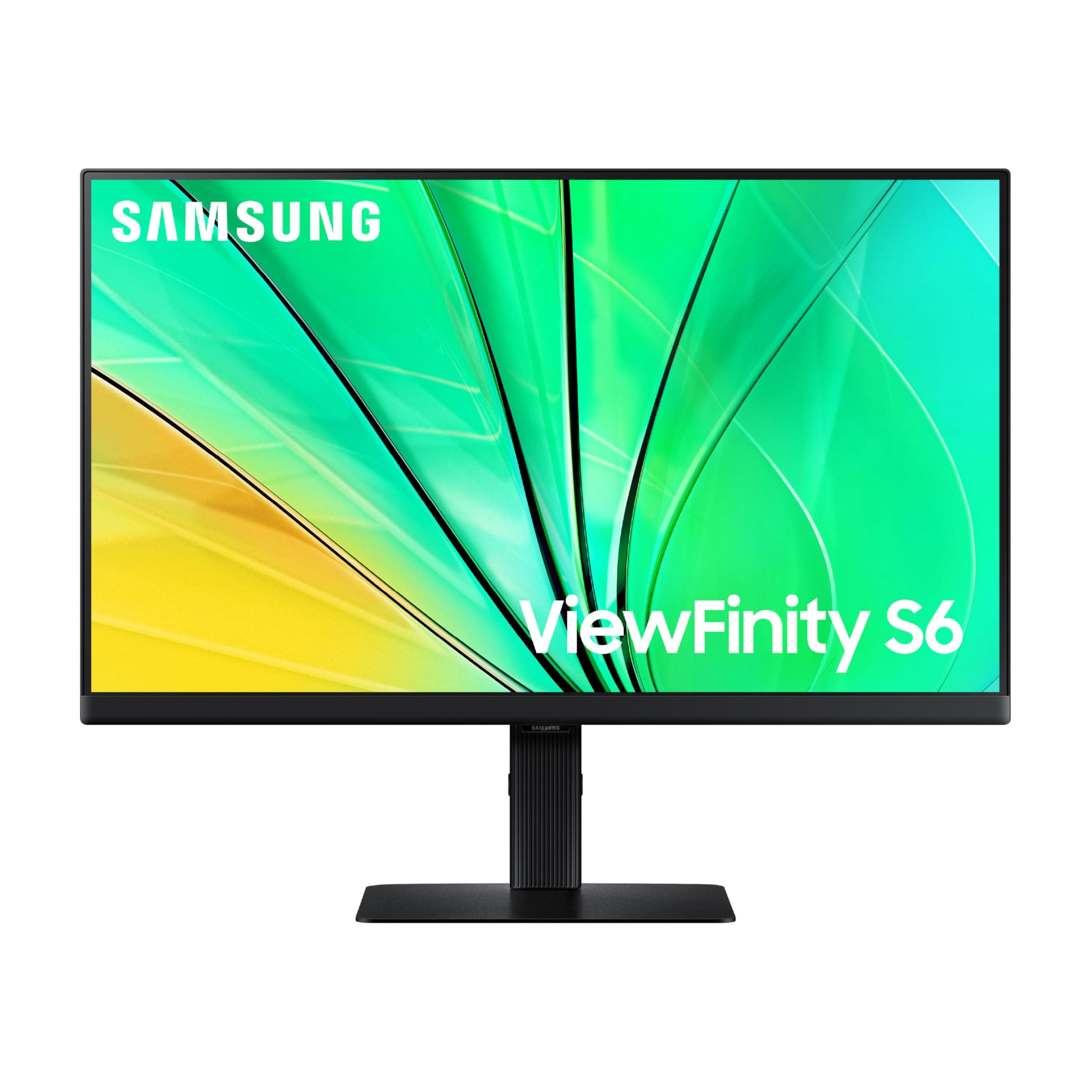 SAMSUNG 24" ViewFinity S6 (S60D) Series QHD High Resolution Computer Monitor, 100Hz, HDR10, Multiple Ports w/HDMI, DisplayPort, USB-A, Easy Setup, Height Adjustable Stand, LS24D606EANXZA, 2024