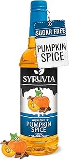 Sugar Free Pumpkin Spice Coffee Syrup, Flavored Syrup for Drinks, Lattes, and Desserts – 25.4 fl oz