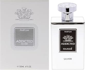 by ARMAF Non Alcohol Addicted Silver Parfum 120ml 4 FL.OZ, Long Lasting Fragrance, Perfume for men