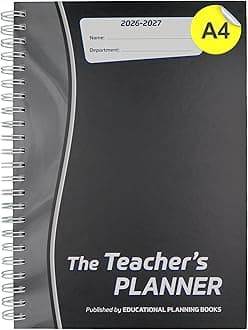 The Teachers Planner 2026-2027 for Secondary School – A4 – Five Period Day – Page-a-Day & Undated, with Dedicated Pages for Year Planning, Exams, Marking and more (TP13-C)