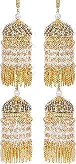 CHOTTEY LAL AND SONSCHOTTEYLAL & SONS Traditional Golden Wedding Kalira/Kalere/Kaleera Bridal Hand Hanging Kalira for Women and Girls