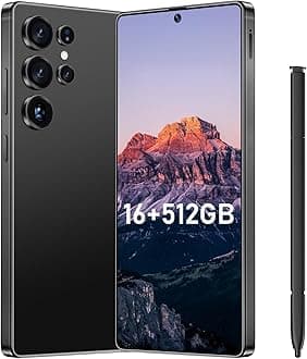 I25 Ultra Flagship Killer Smartphone - Snapdragon 8 Gen 3, 16GB+512GB, Massive 6.99" FHD+ Display, 108MP+68MP Pro Cam, 7000mAh 2-Day Battery, Android 14, Includes Stylus Pen (Black)