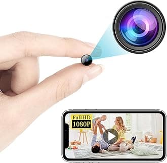 Smallest Wireless WiFi Camera,HD1080P Mini Camera Detector,Baby Monitor Camera for Inside Home,Nanny Cam,Pet Camera with Night Vision,Motion Detection,Cloud Storage for Security with iOS Android APP