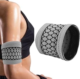 Diabetic Sensor CGM Arm Band Insulin Pod Monitoring Systems Protective Cover Compatible with The Freestyle Libre, Dexcom for Sports & Daily Use Gray (XS)