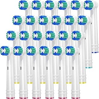 REDTRON Replacement Brush Heads for Oral b, 24 Pack Electric Toothbrush Heads for Oral b, Classic Precision Clean Brush Heads Fit Professional Care, Vitality Pro Smart Genius Series and More…