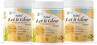 - Let It Glow 200G Each (Fruit Punch Splash, Pack of 3) Marine Collagen Supplement for Men & Women|L- Glutathione, Vitamin C, Sesbania Agati Extract|Promotes Healthy Skin, Hairs and Nails