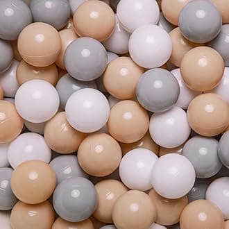 GOGOSO Ball Pit Balls for Toddlers Kids Plastic Balls for Ball-Pit Playpen Pool Baby Play Pastel BPA-Free Non Toxic Play Pastel Crush Proof Bal 50 100 200 500 1000 Count