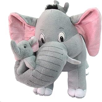 Swarah Super Soft Plush Toy – Ultra-Cuddly Stuffed Animal for Kids & Adults for Birthdays, Baby Showers, Christmas, or Valentine's Day (Baby Elephant 35cm)