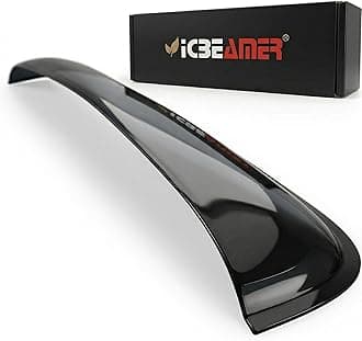 ICBEAMER 42.5" 1062mm Universal Fit Auto Sunroof Snow Guard Wind Waterproof Dark Smoke Deflector Visor