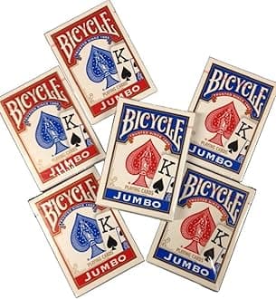 Bicycle Jumbo Index Playing Cards - 6 Decks