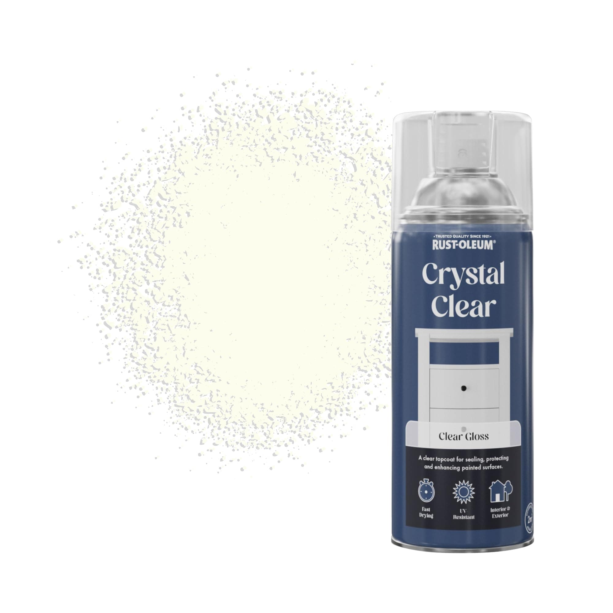 Rust-Oleum 400ml Crystal Clear Aerosol - Gloss