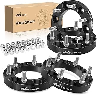 Nilight 6x5.5 Wheel Spacers for 1995-2023 Toyota Tacoma 4Runner FJ Cruiser Tundra Fortuner Sequoia Land Cruiser,Wheel spacers 1 inch 6x139.7mm with Hub Bore 108mm 2017 2018 2019 2020 2021 2022 2023
