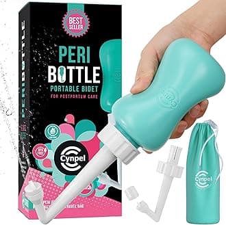 Cynpel Peri Bottle - Postpartum and Perineal Care - FSA HSA Eligible - Portable Hand Held Travel Bidet Sprayer for Women or Men - Handheld Jet Spray Bottle for Toilet - Pack of 1 - Blue