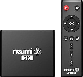 NEUMI Atom 4K Lite Ultra-HD Digital Media Player for USB Drives and SD Cards - Plays 4K/UHD Videos, HEVC/H.265, HDMI and Analog AV, Automatic Playback, Looping, Trigger Capability (Renewed)