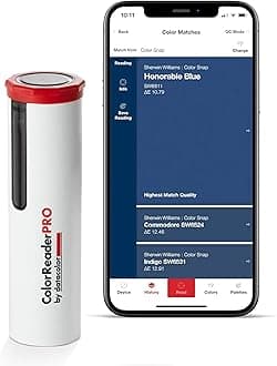 ColorReader Pro – Professional Digital Colorimeter & Paint Matching Tool with OLED Screen; Instantly Identify HEX, RGB & Delta E; Standalone Use for Sherwin Williams, Behr & Benjamin Moore