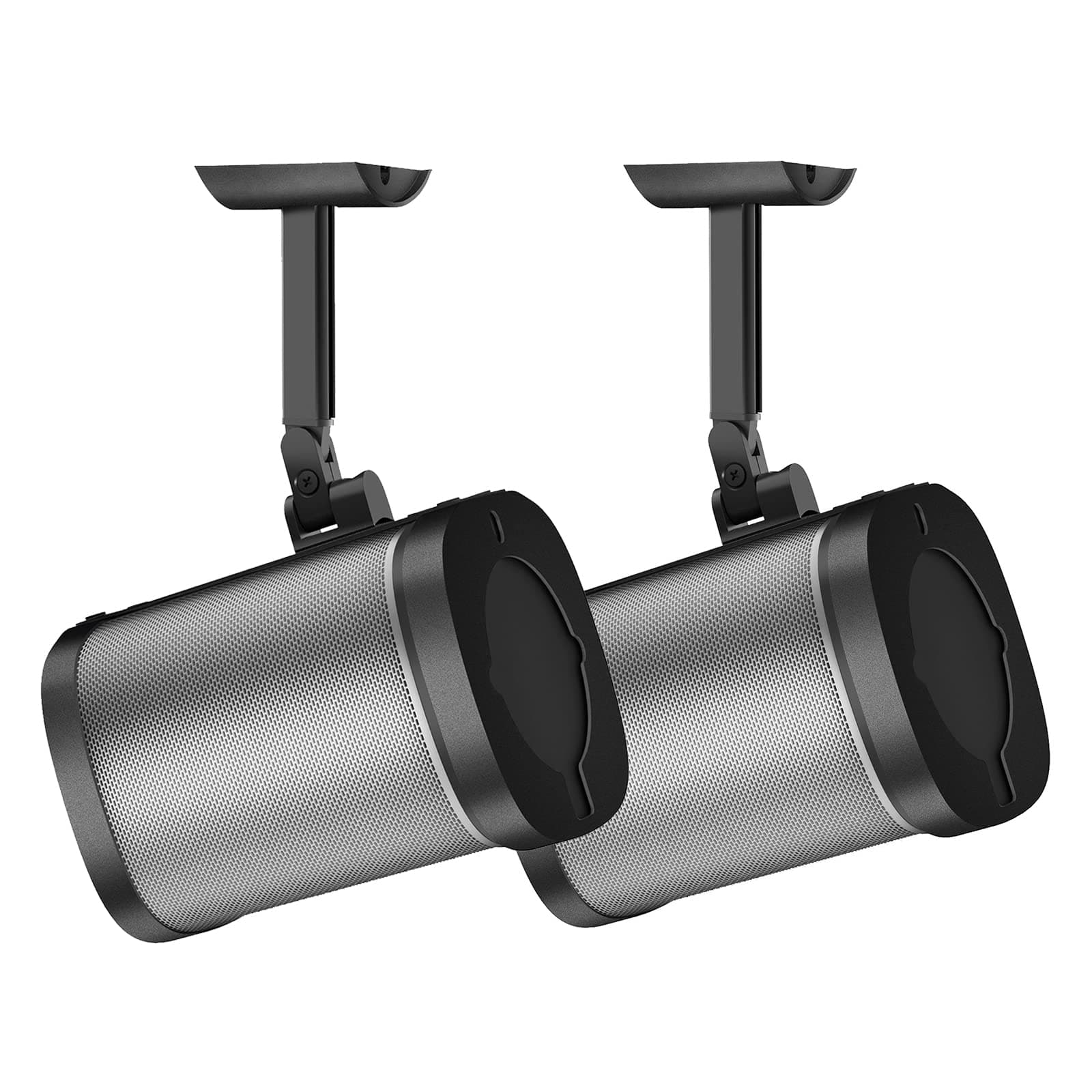 notiela Speaker Wall Mount and Ceiling Mount for Sonos One, One SL, Play 1 - Swivel & Tilt Adjustable Mounting Brackets for Sonos One, One SL, Play:1 Speaker Mounts, 2 Pack, Black