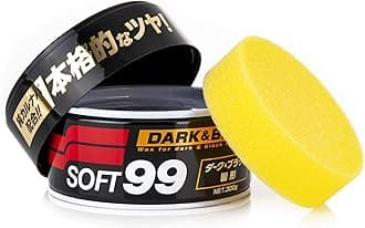 Soft 99 (SOFT99) Wax WAX New Soft 99 Dark & Black 10.1 oz (300 g) Automotive Paint Film Protection Polish Sponge 00010