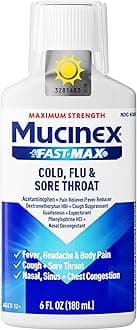 FastMax Cold Flu Sore Throat Relief Liquid Fluid Ounce, 6 Fl Oz
