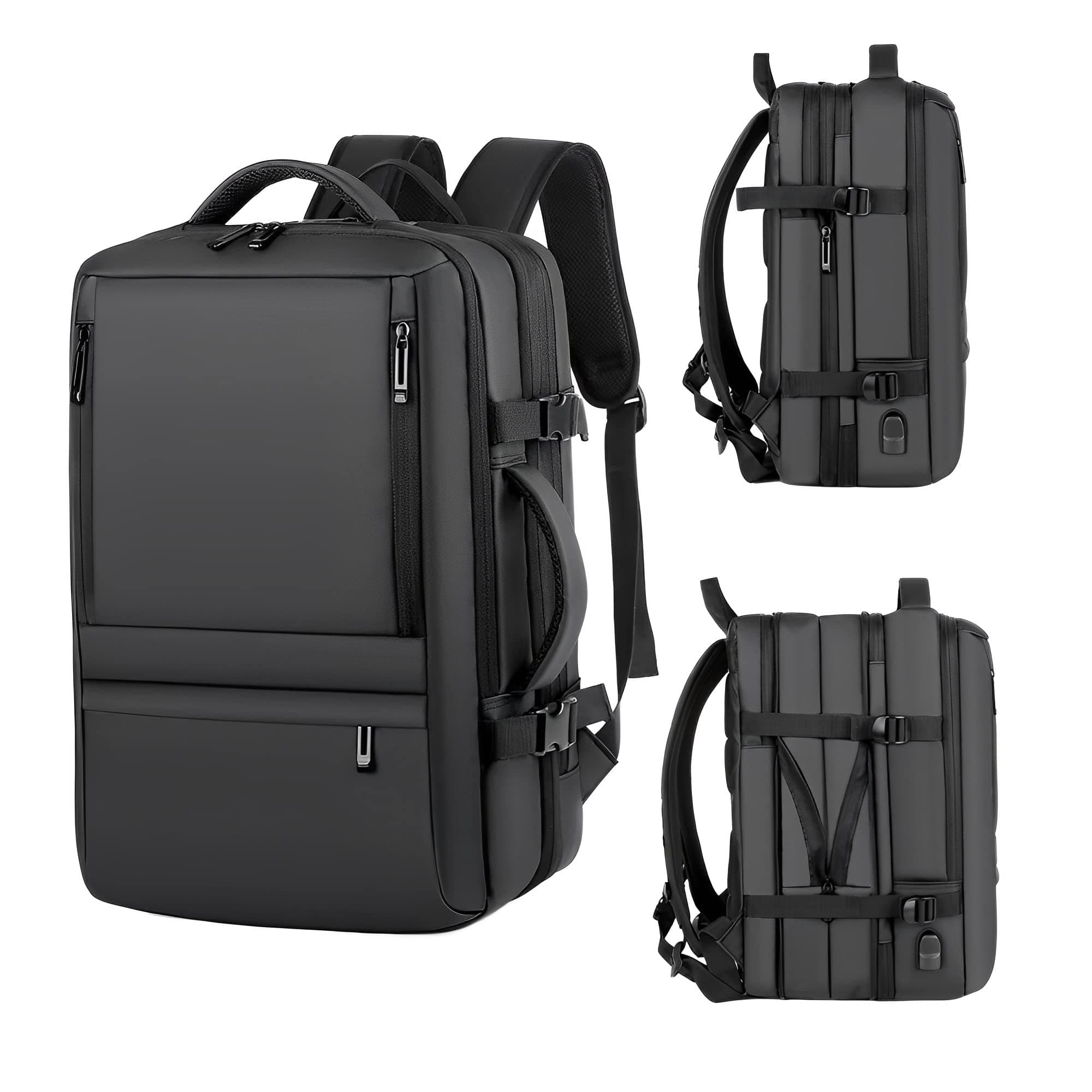 Business Travel Waterproof Backpack, Multi-functional Large Capacity Expandable Computer Bag for Handheld or Shoulder Carry