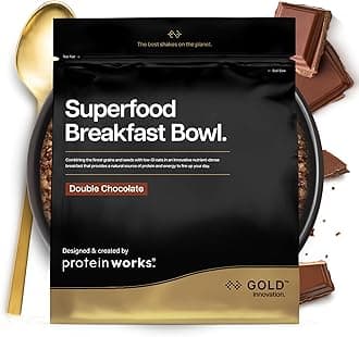 Protein Works | Superfood Breakfast Bowl - GOLD Innovation, Award-Winning Protein Cereal, High Protein Breakfast, Grains, Seeds, Oats, High Fibre, Double Chocolate, 40 Servings, 2.4kg
