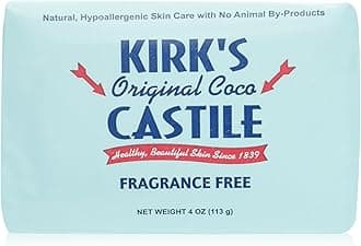 Coco Castile Soap, Fragrance Free (Pack of 5)