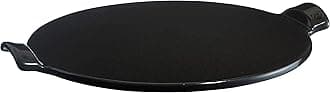Emile Henry 797514 Pizza Stone Round 14.5", Charcoal