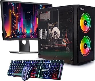 – Veno Scorp Budget Gaming PC 22” Bundle Intel Core i5-16GB RAM - 500GB HDD – GT 730 2GB NOVA ARGB Gaming Case - WINDOWS 11 (Renewed)