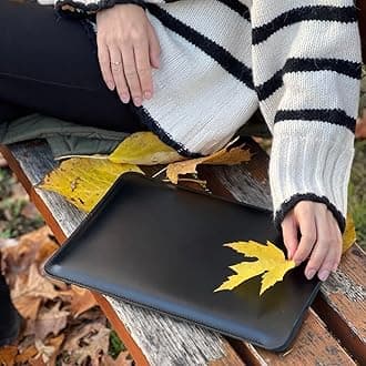 Leather case for 13-inch MacBook Air/Pro 2016-2026 M1 M2 M3 M4 (Horizontal, Black)