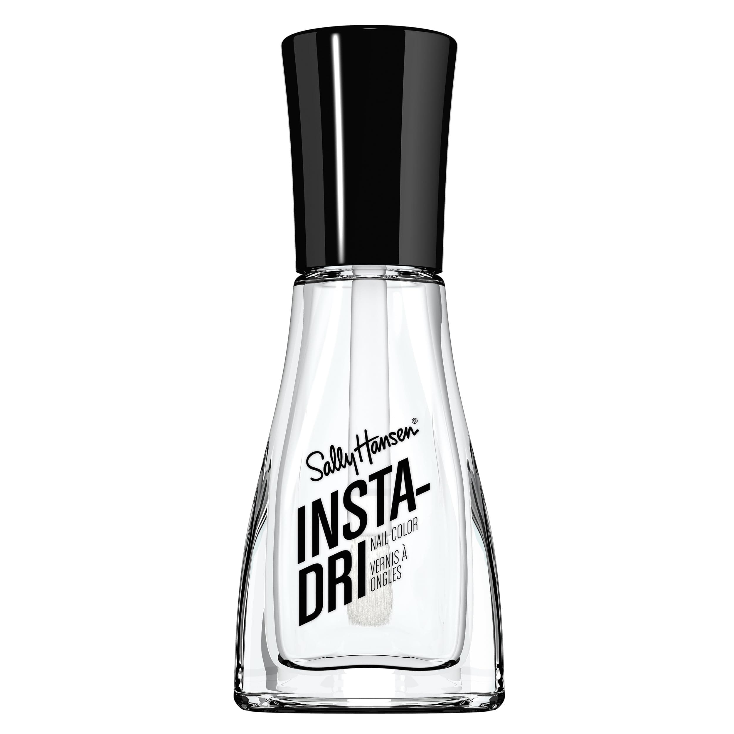 Sally Hansen Insta-Dri Nail Polish, Clearly Quick, 60 Seconds Quick Drying, Long Lasting, Streak Free, Shiny Finish, 3-in-1 Formula, Built in Base and Top Coat, 9.17ml