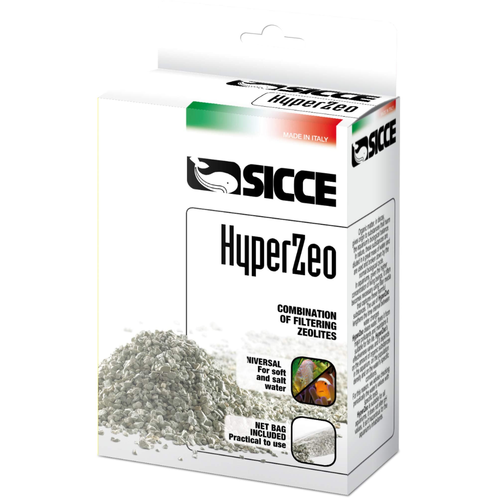 Sicce HyperZeo Zeolite Mixture Replacement Media – Aquarium Filter Media