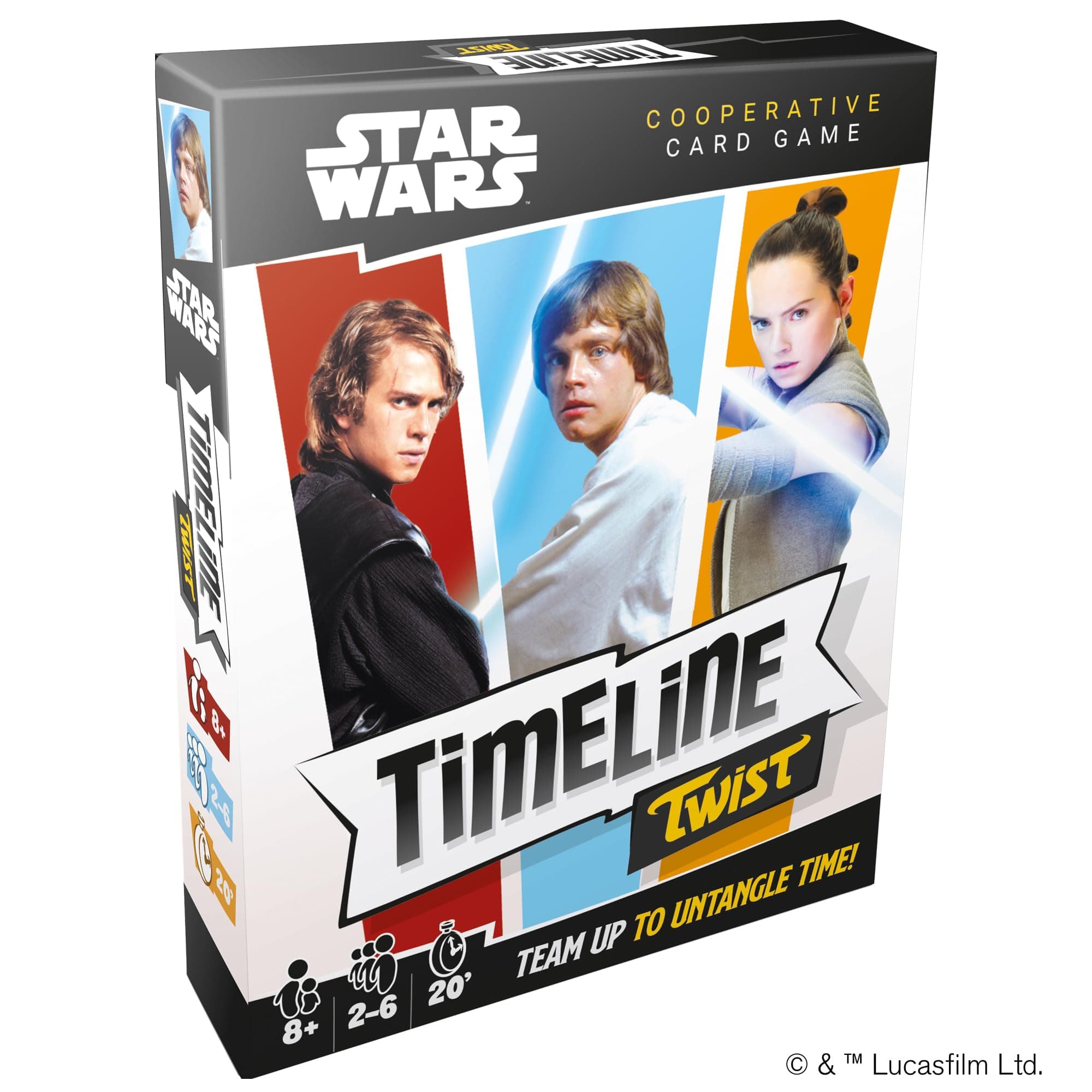 Timeline Twist Star Wars Edition - Arrange Iconic Movie Scenes! Cooperative Trivia Game, Fun Family Game for Kids and Adults, Ages 8+, 2-6 Players, 20 Minute Playtime, Made by Zygomatic