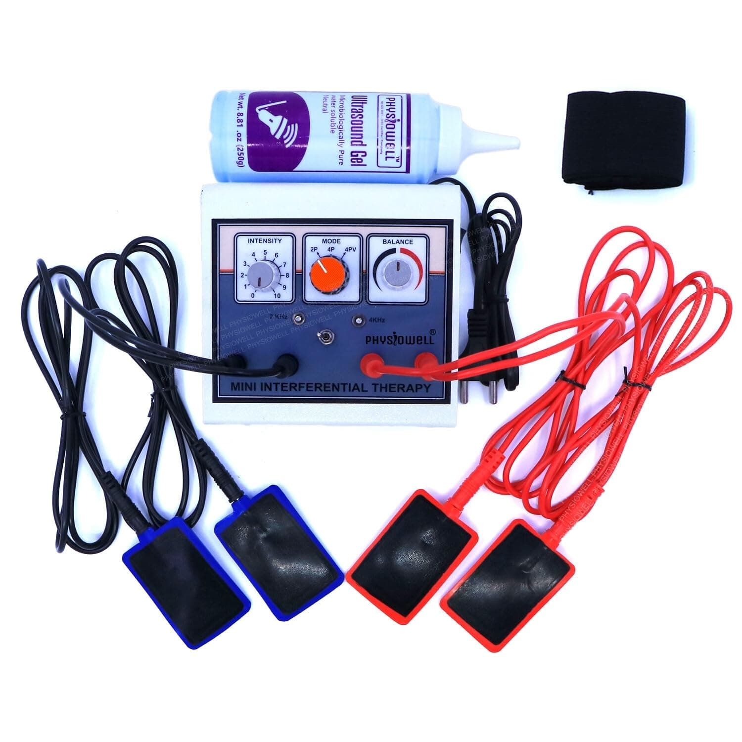 Physiowell IFT Machine for Physiotherapy | Interferential Therapy Machine for Pain Relief | Mini IFT Electrotherapy Device for Back Pain, Knee Pain & Muscle Recovery | Portable Physio Equipment with Electrodes & Gel